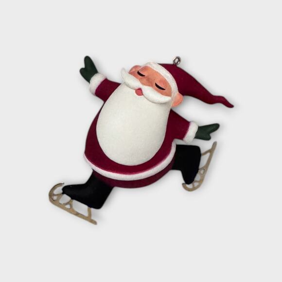 2013 Ice Skating Santa Claus Christmas Hallmark Keepsake Ornament - Picture 3 of 9